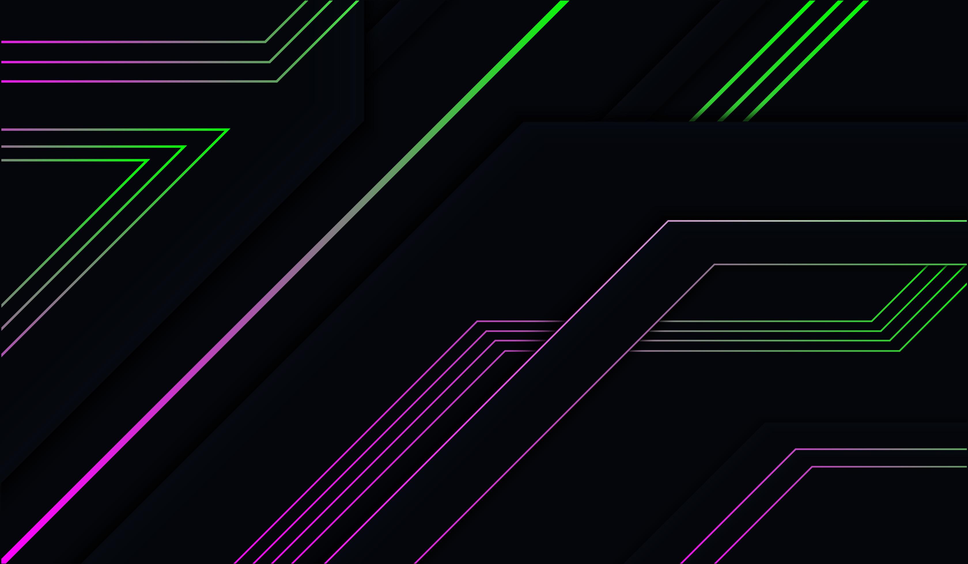 Black Layered Angles with Purple and Green Edges 1213043 Vector Art at ...