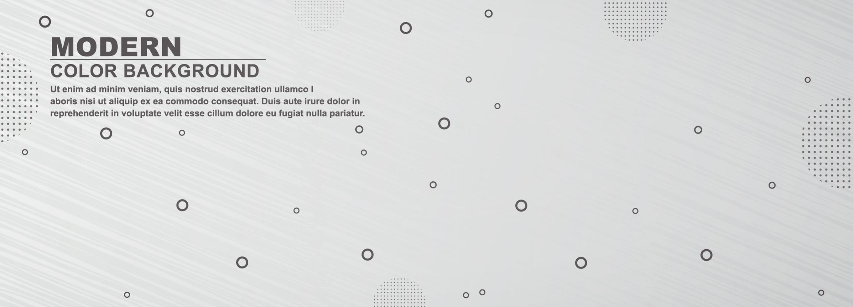 White and Gray Dotted Circle Banner vector