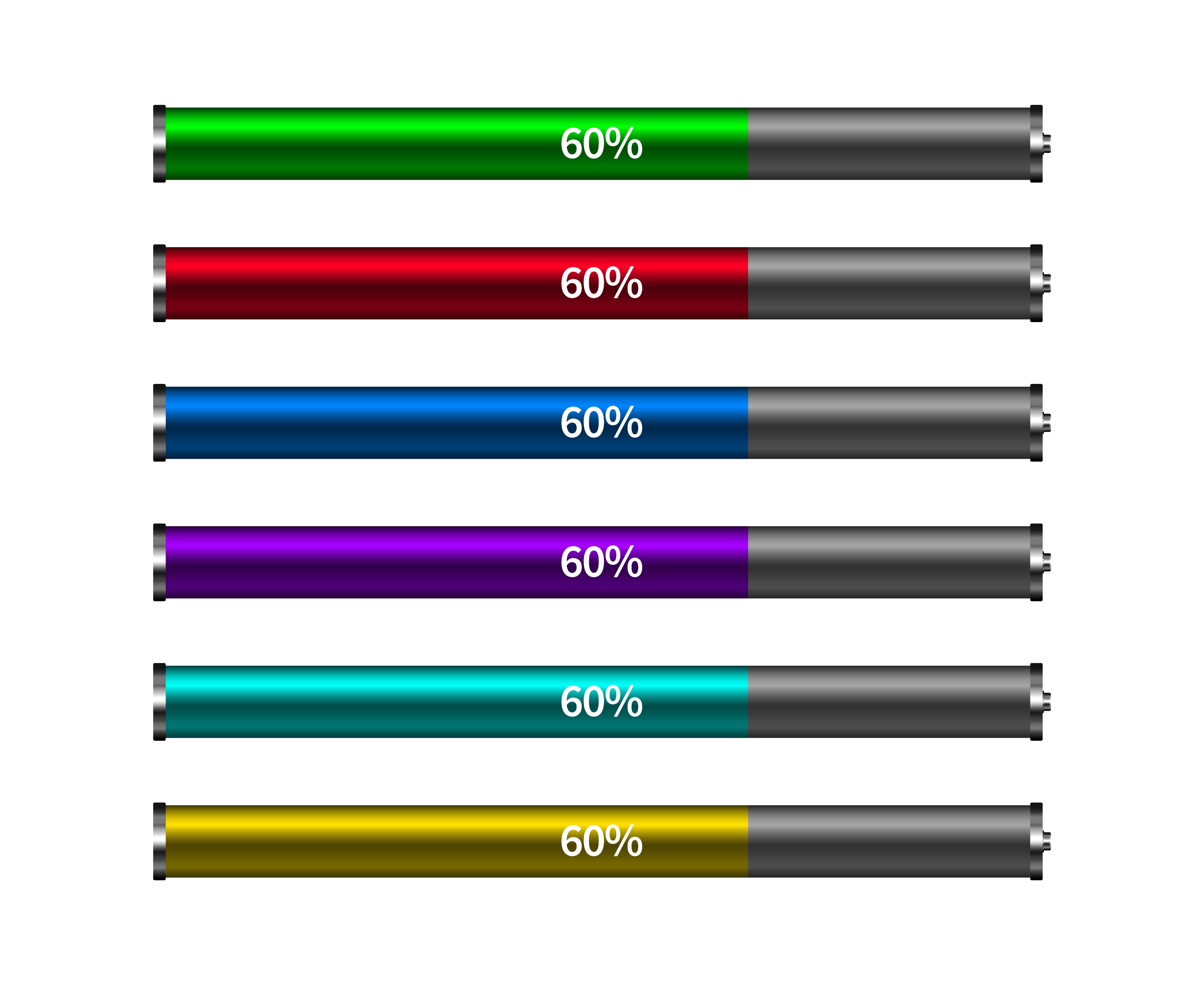 Different colors of Battery Loading progress bar ...
