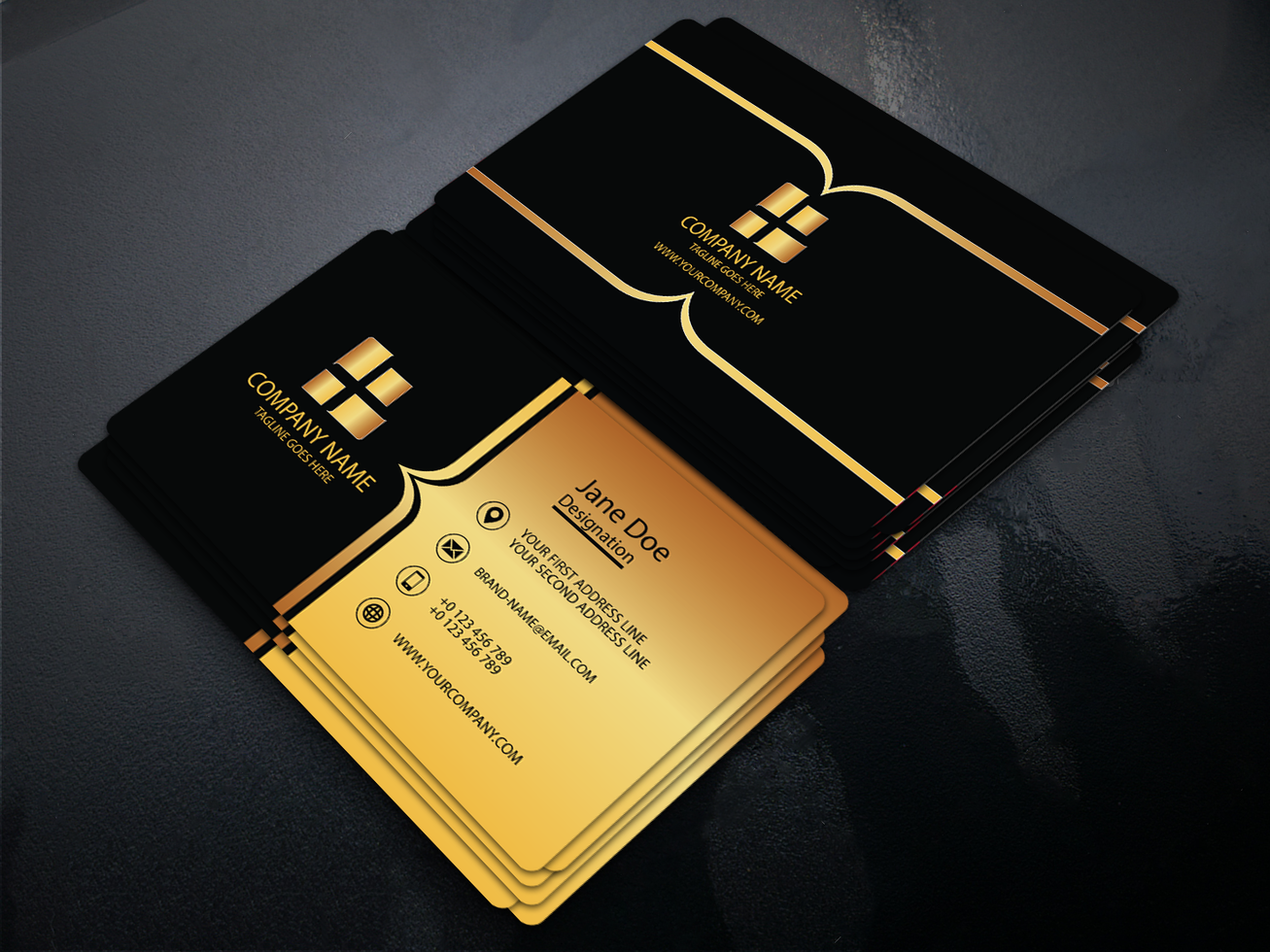 Royal Style Business Card  vector