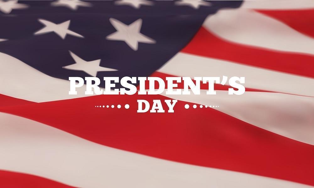 President's Day American Flag Banner vector