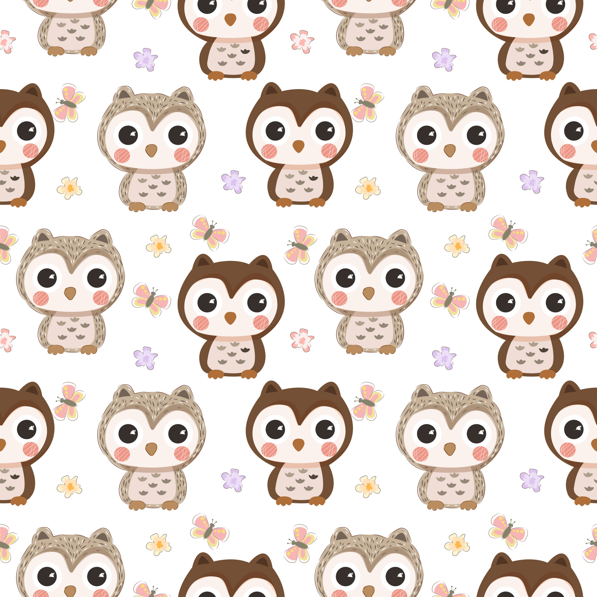 Cute owl seamless pattern 1213628 Vector Art at Vecteezy Cute owl seamless pattern 1213628 Vector Art at Vecteezy