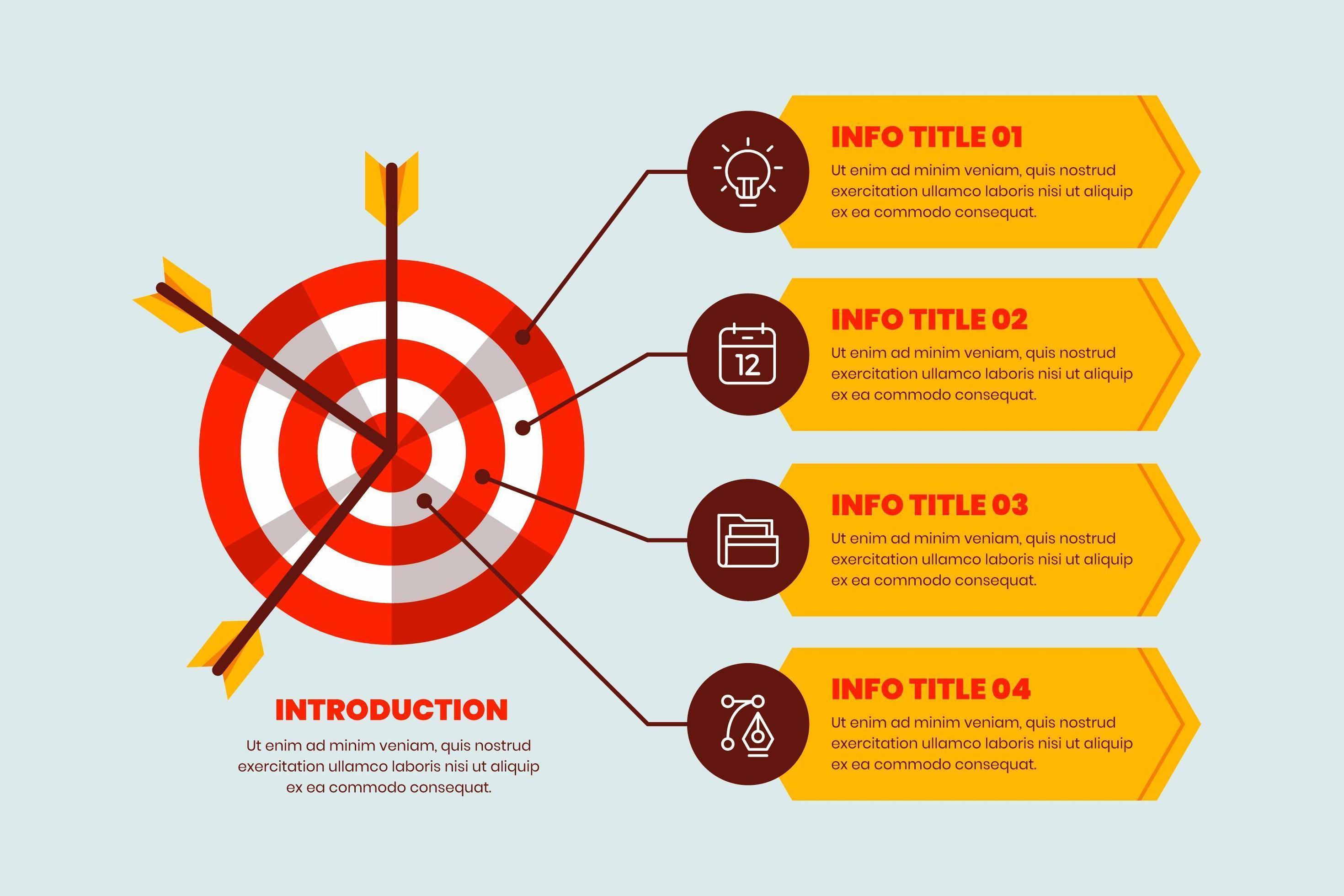 Infographics Goals Template Download Free Vectors Clipart Graphics