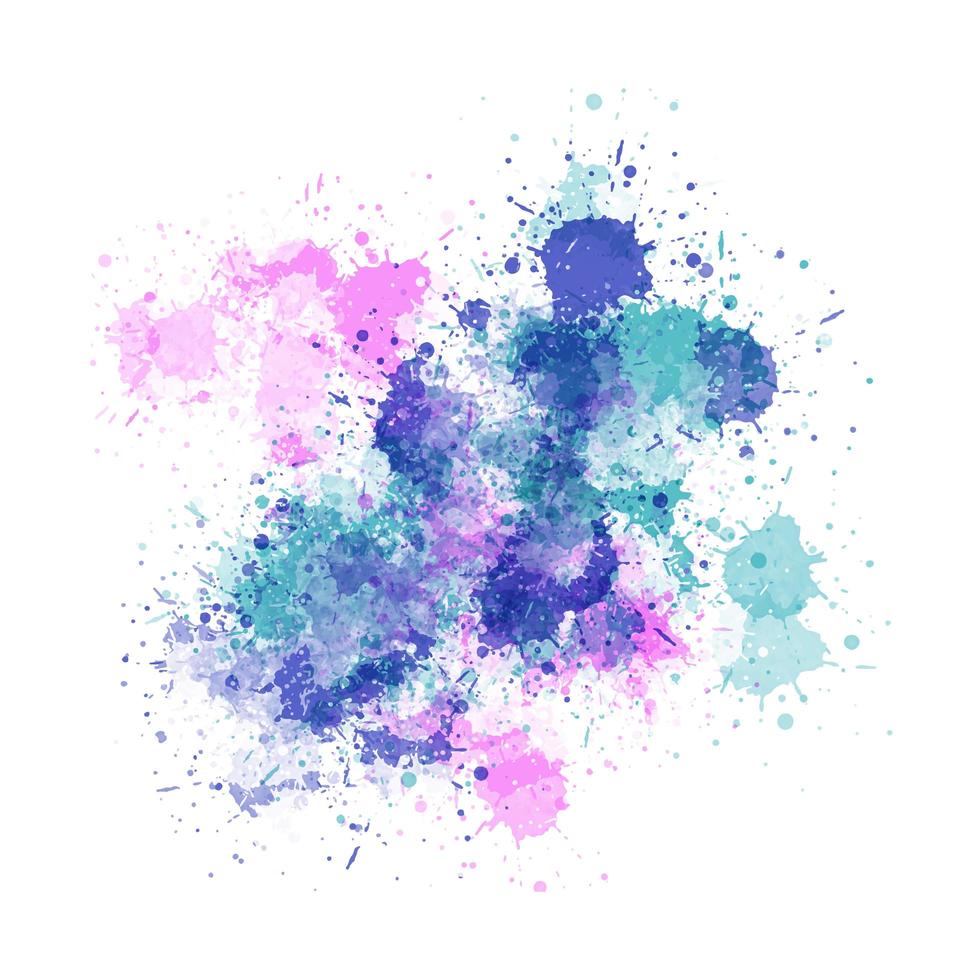 Watercolor splatter background vector