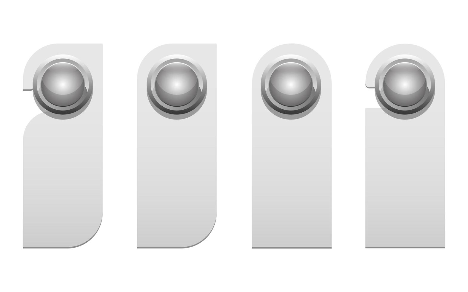 Door hanger isolated on white background vector