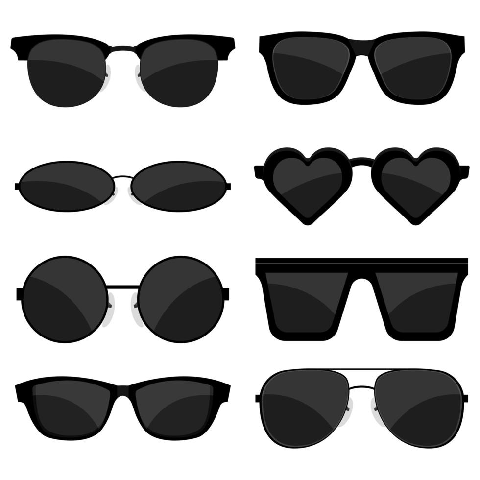 Sun glasses set  vector