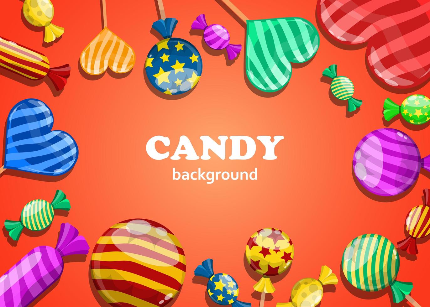 Candy background design vector