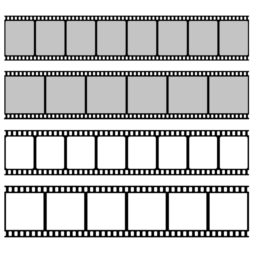 Film roll isolated on white background vector