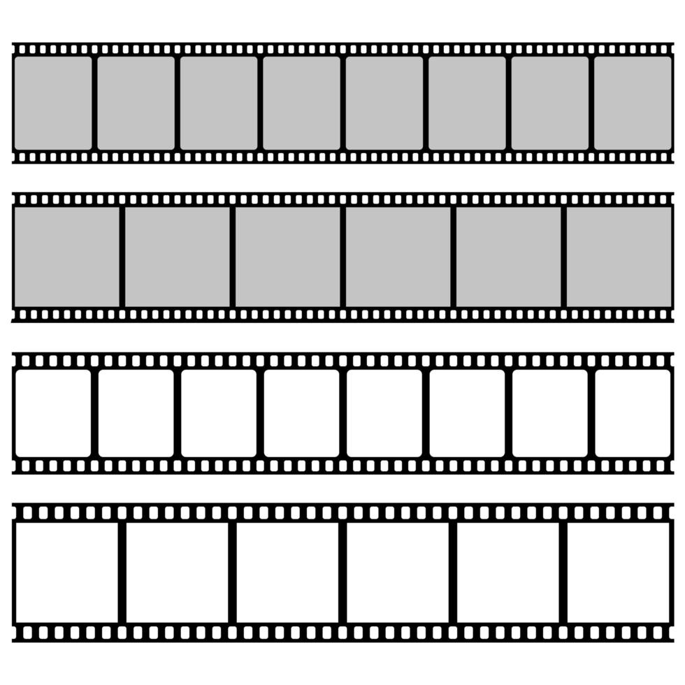 Film roll isolated on white background vector