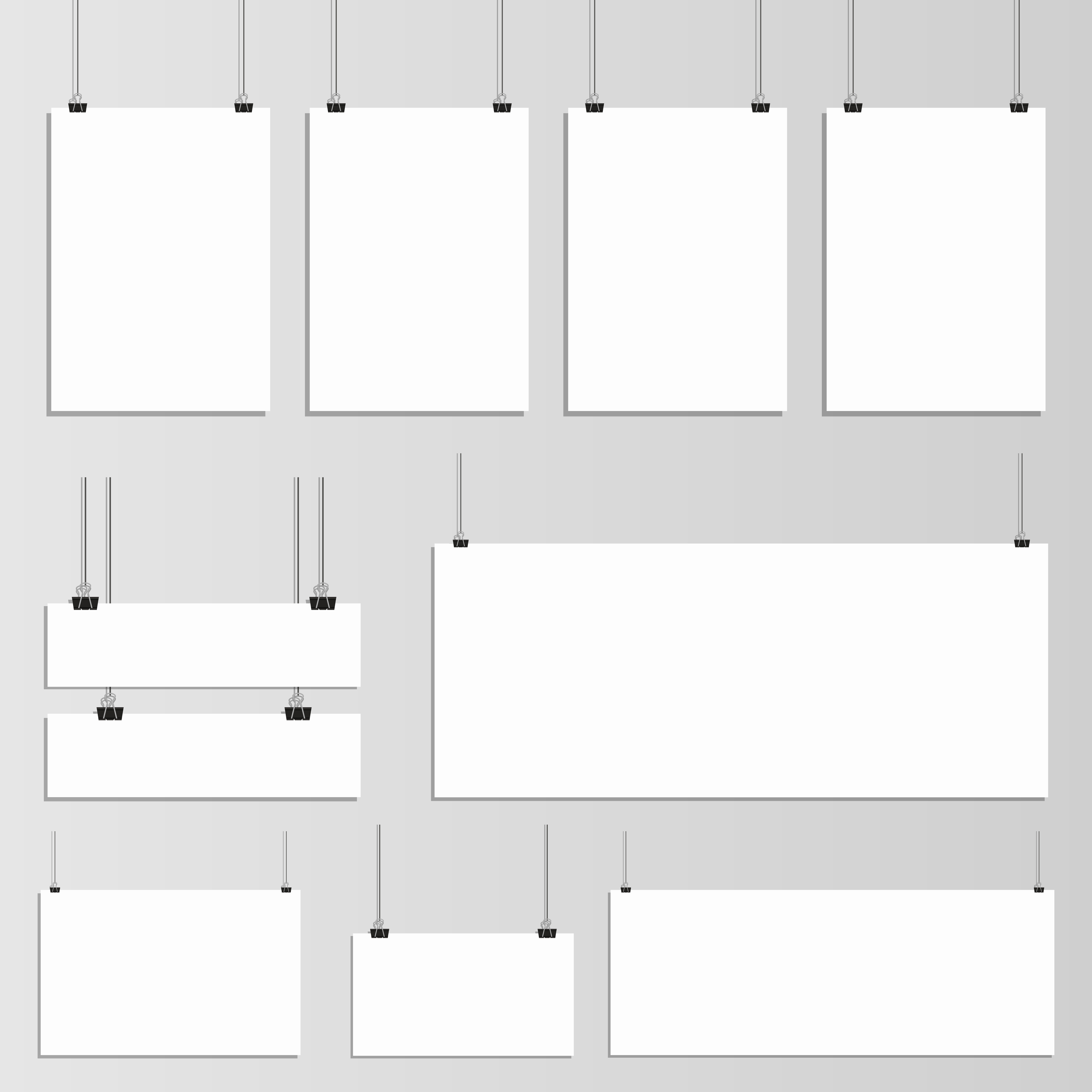 Download Hanging poster mockup isolated on background - Download ...