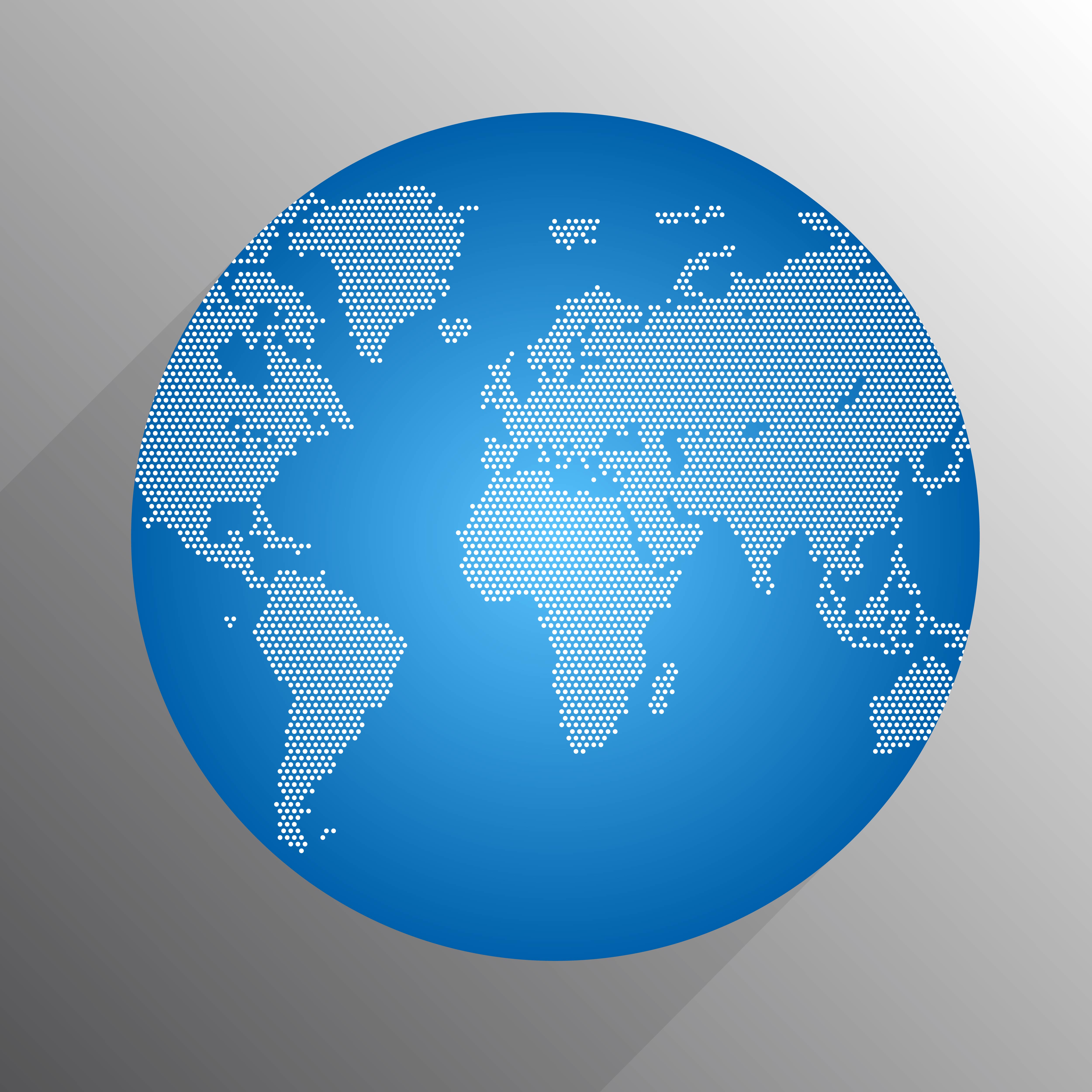 Dots digital world globe 1214073 Vector Art at Vecteezy