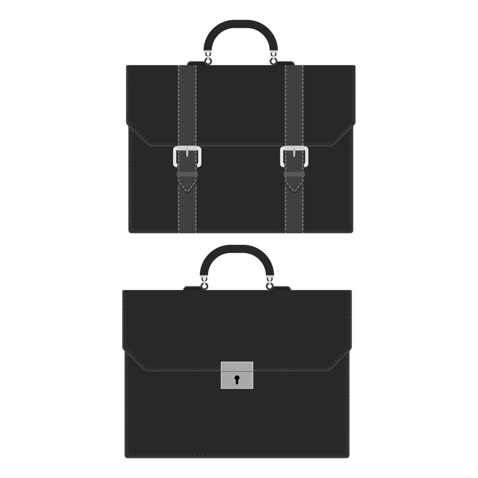 Business briefcase set vector