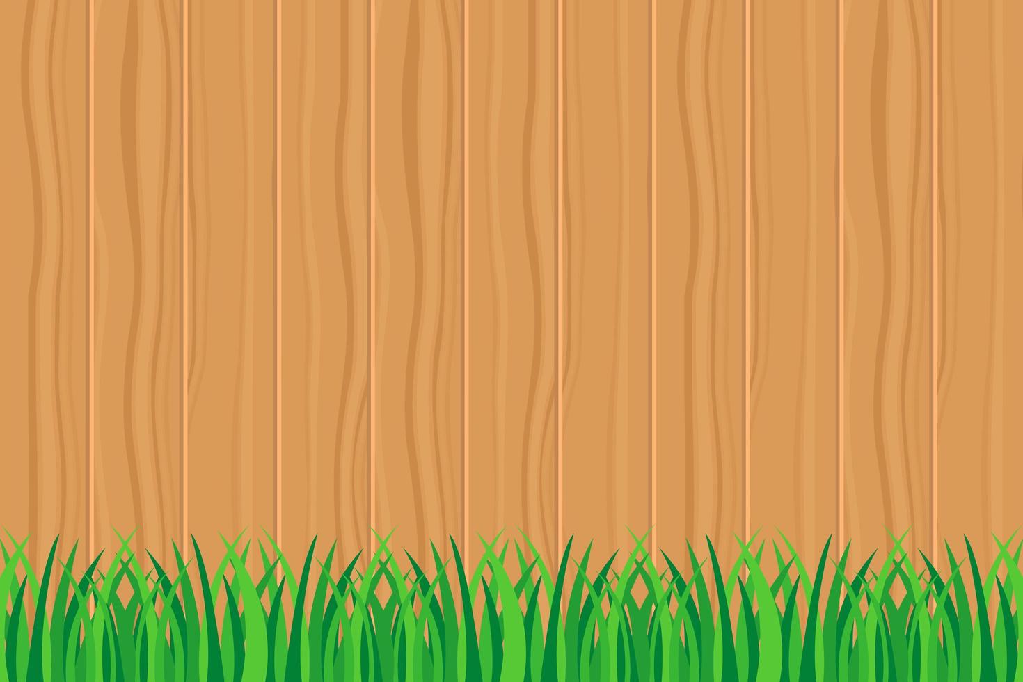 Green grass against wooden fence  text vector