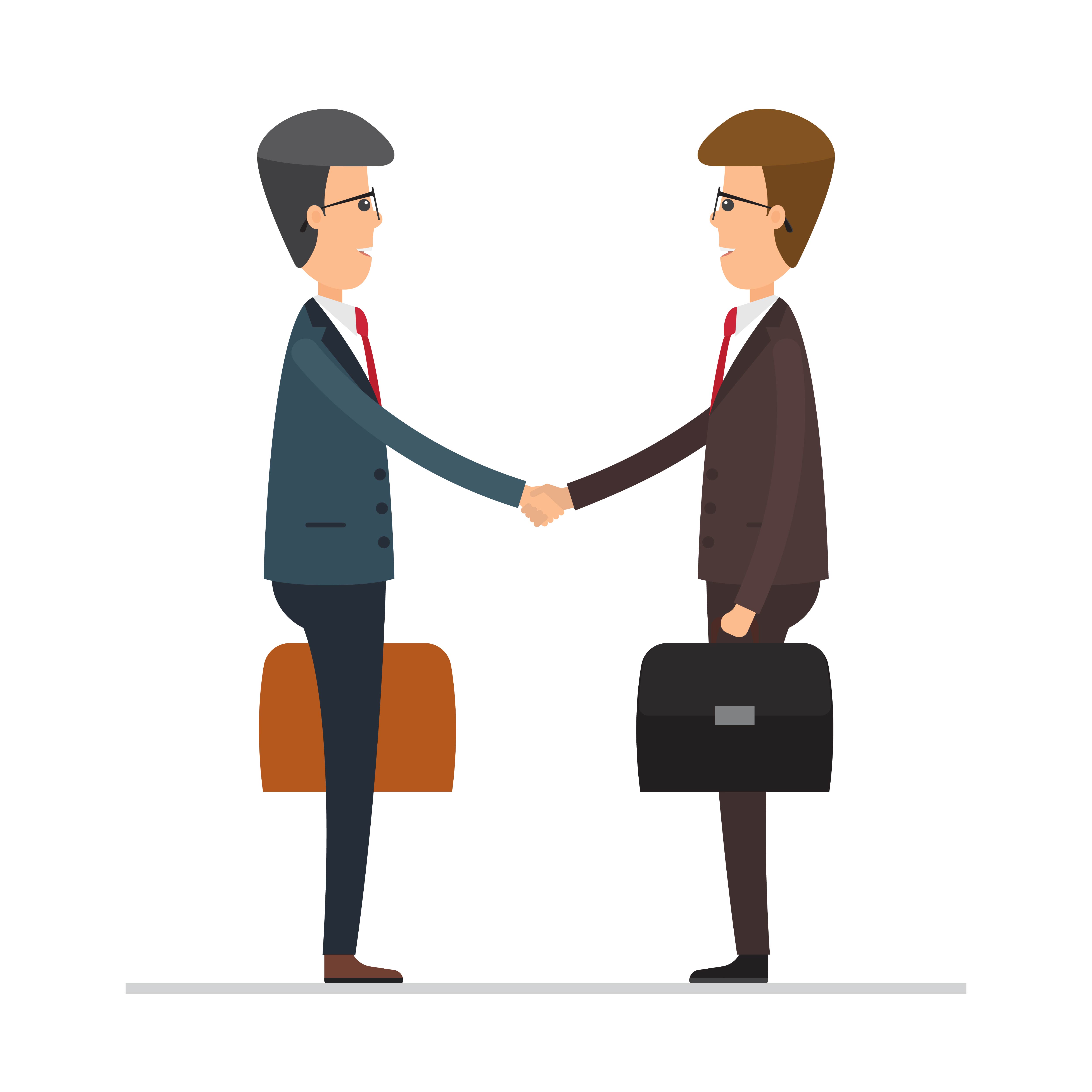 Business men shaking hands 1214301 Vector Art at Vecteezy