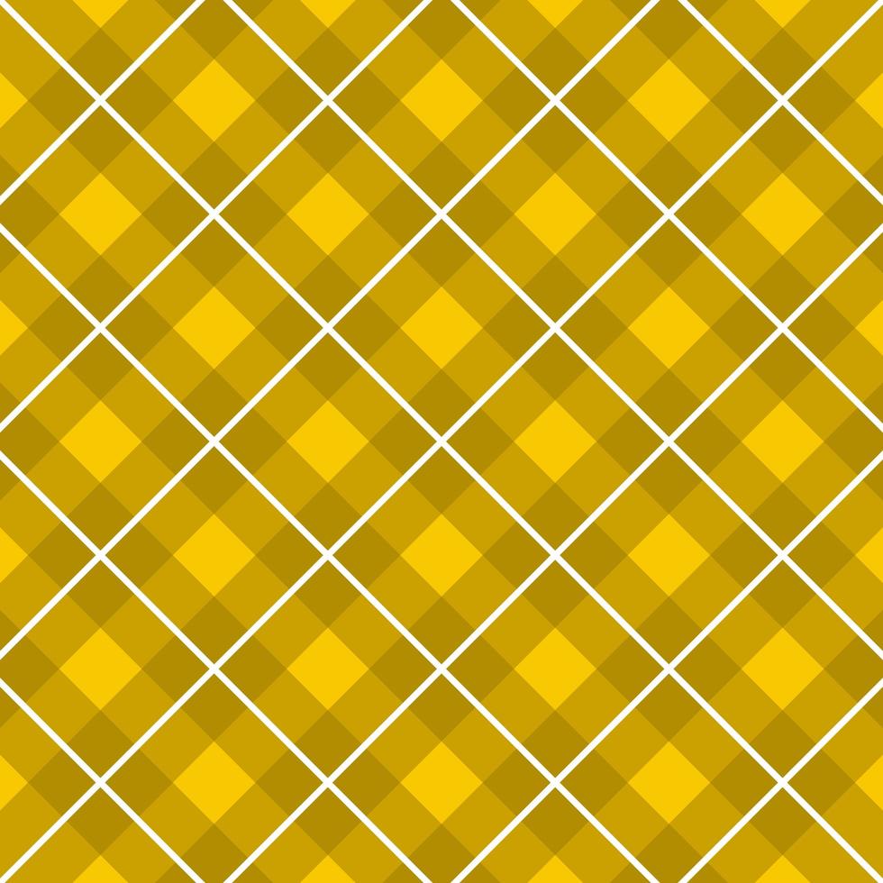 Yellow, White Tartan Pattern vector