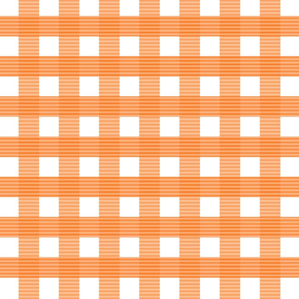 Orange Plaid Seamless Pattern vector