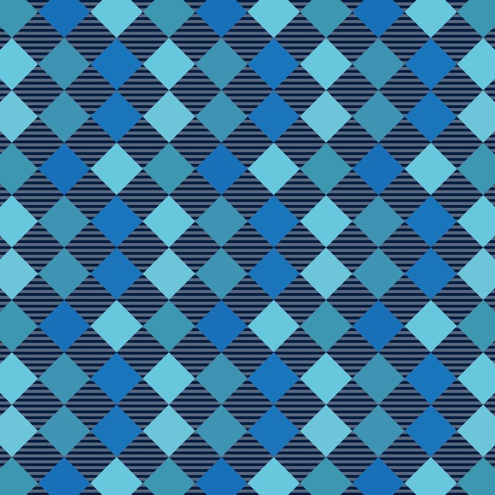 tartán a cuadros azul de patrones sin fisuras vector
