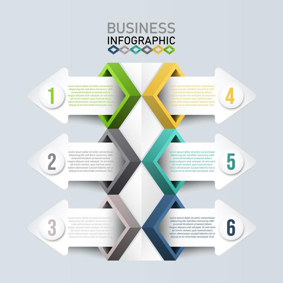 infographic with 3d. vector