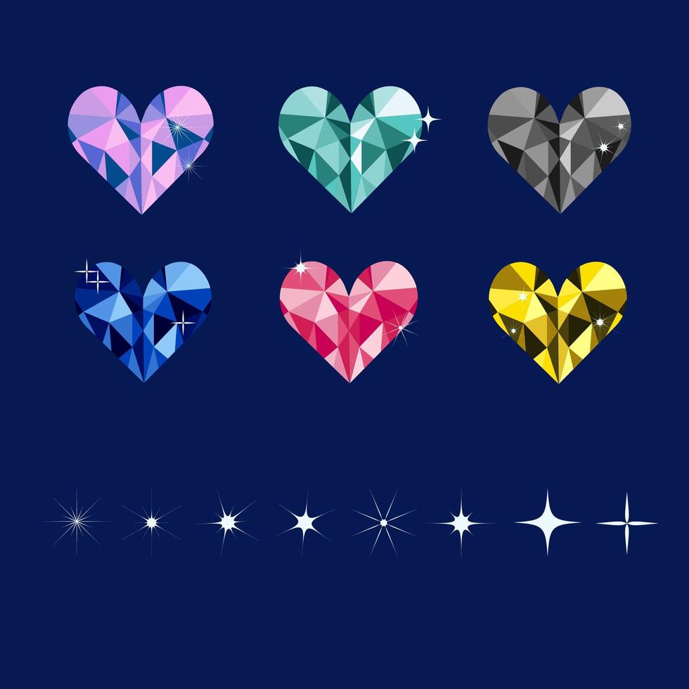 Heart Gem Vector Art, Icons, and Graphics for Free Download