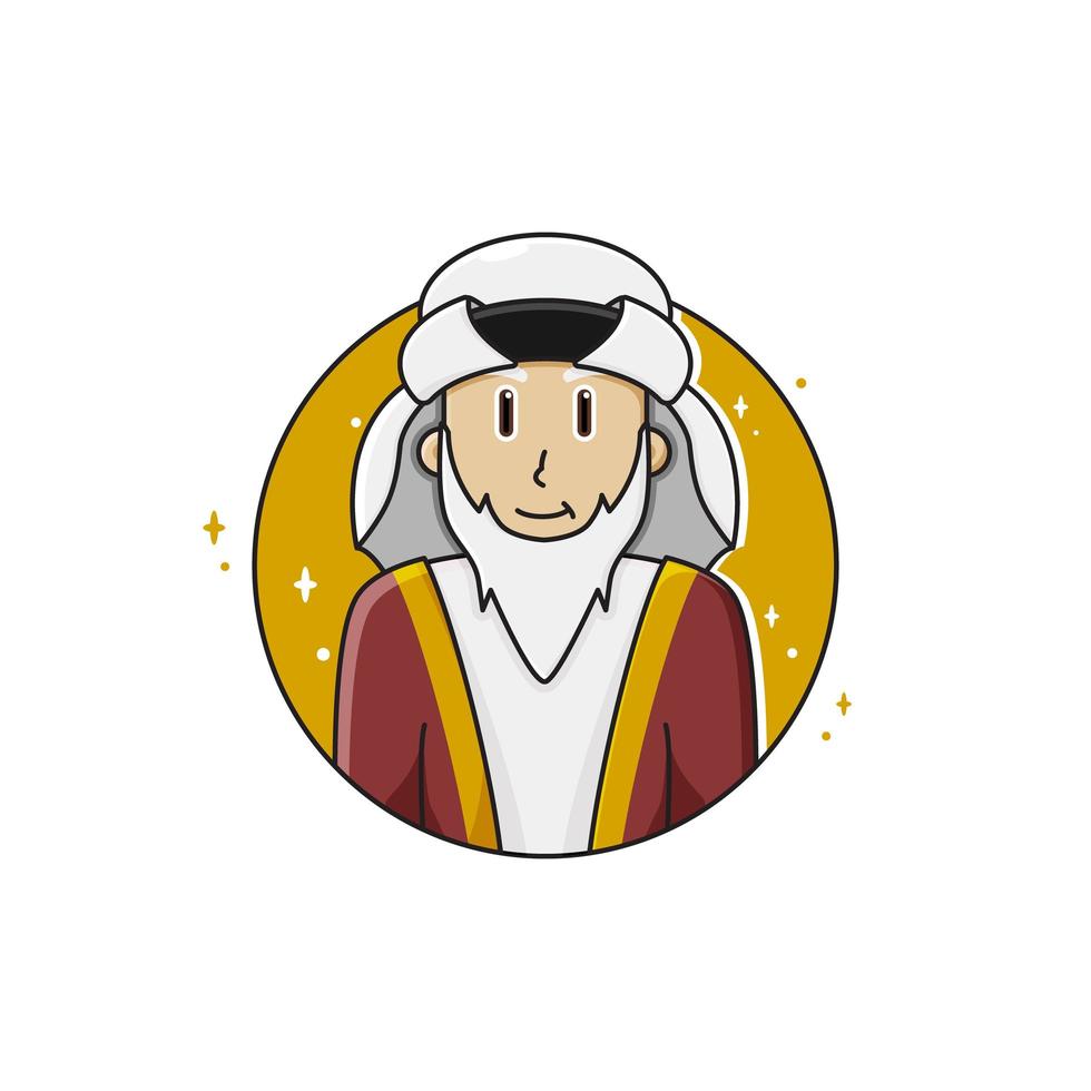 Happy Sultan Character  vector