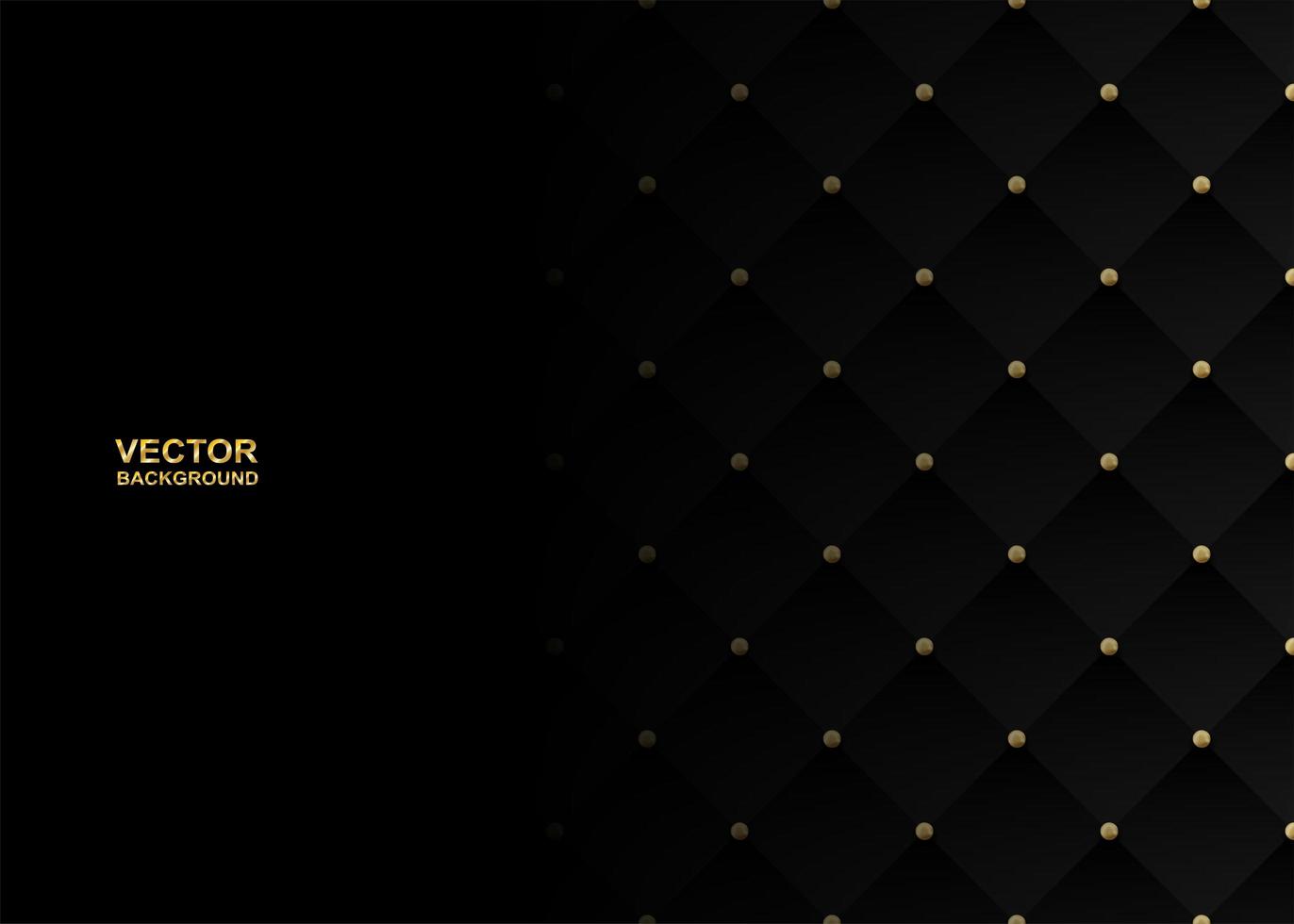 Abstract black textured quilted background  vector