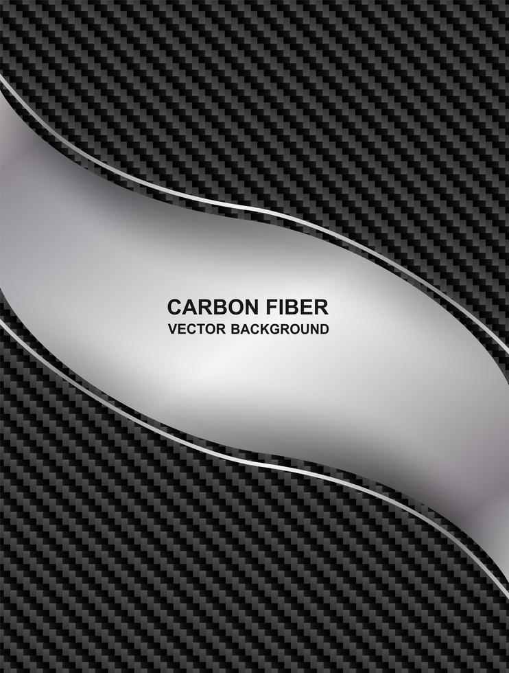 Fondo abstracto de curva de fibra de carbono vector