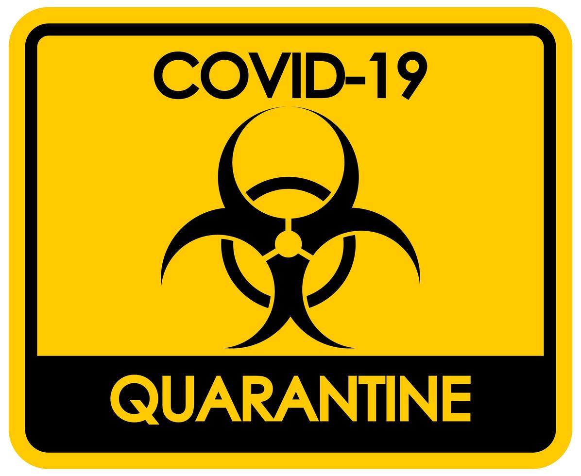 Coronavirus theme with biohazard sign vector