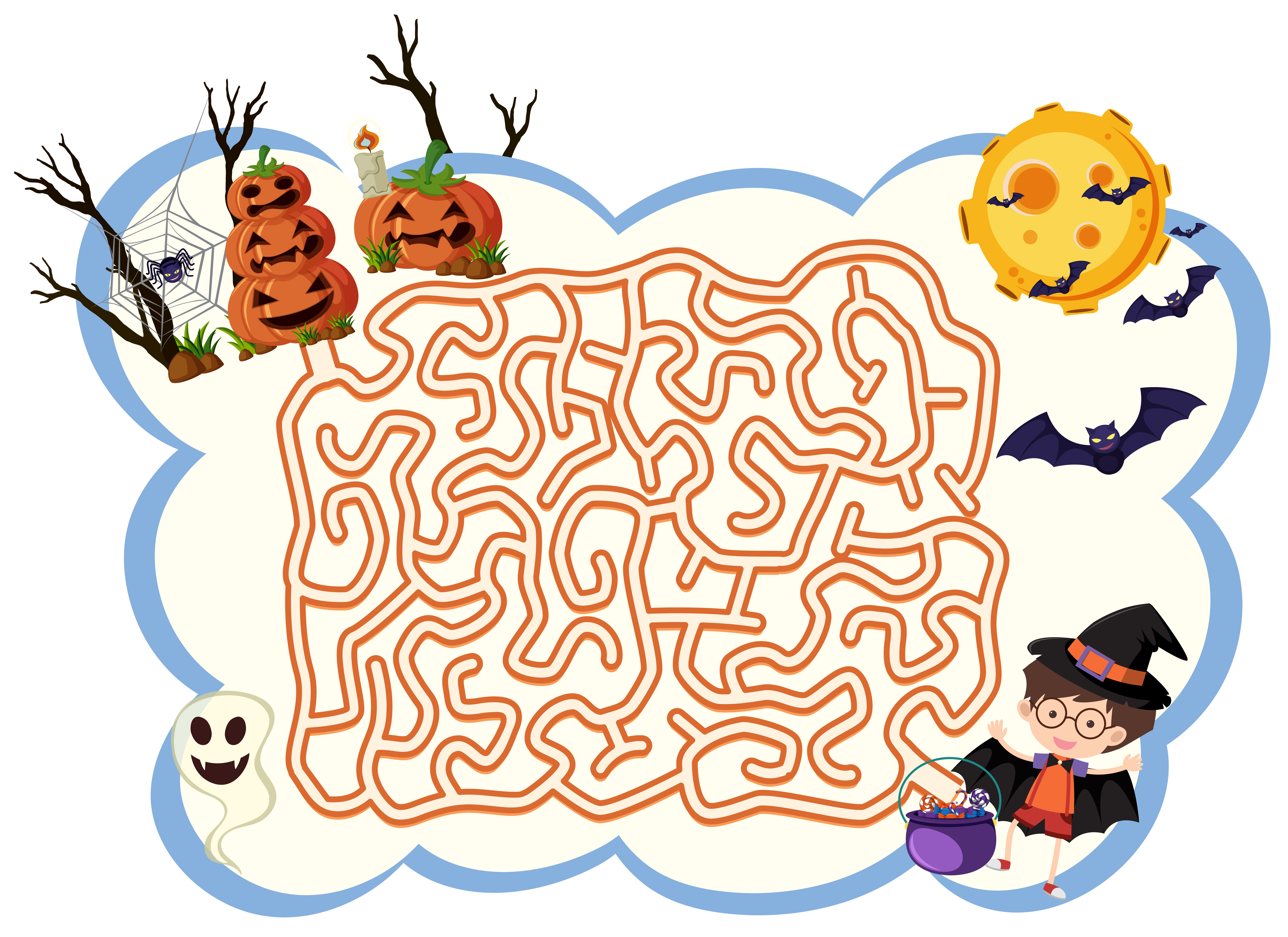  Halloween  Maze  Game Download Free Vectors Clipart 