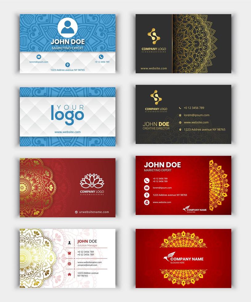 Modern Business Card Collection vector