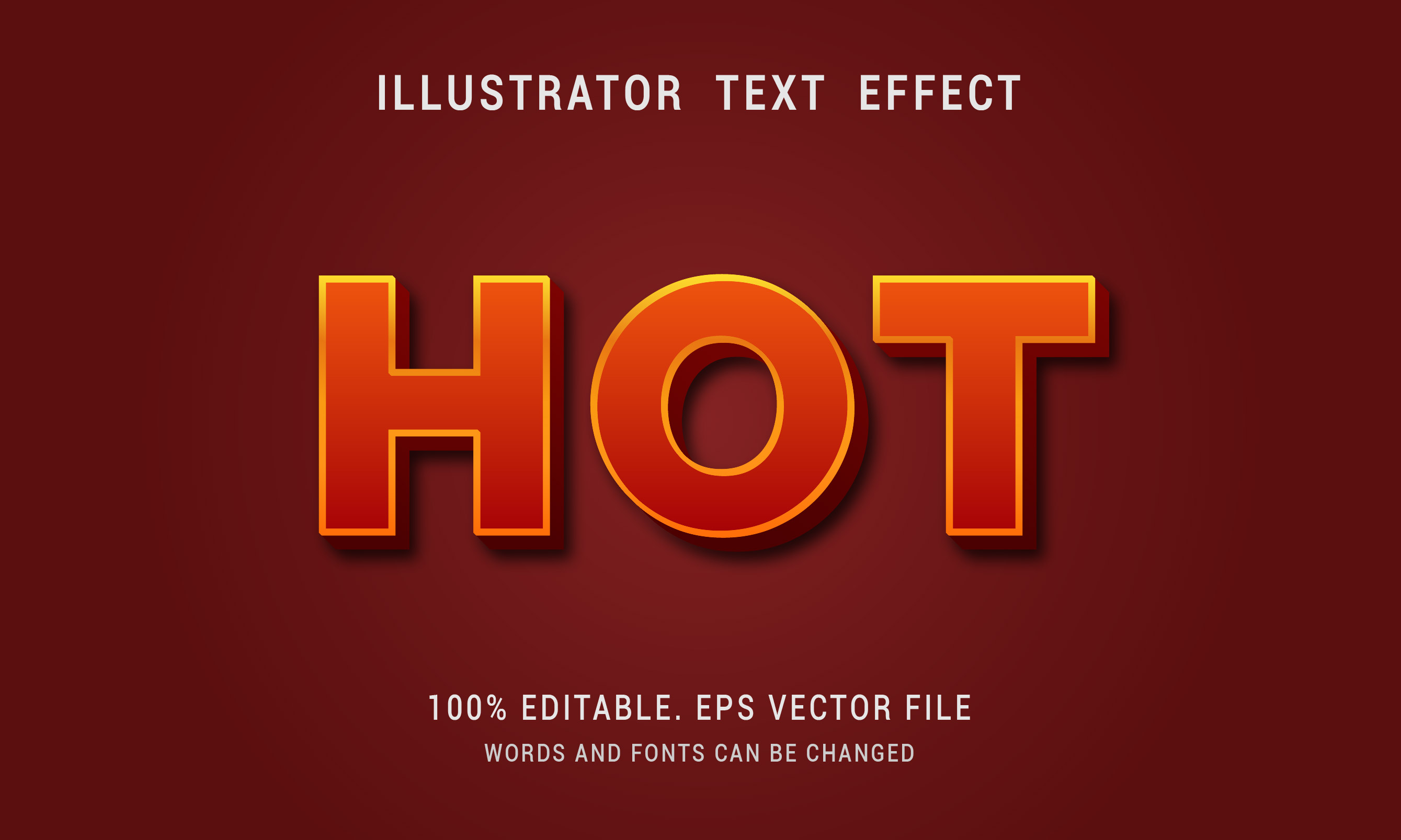 Hot Text Effect - Download Free Vectors, Clipart Graphics & Vector Art
