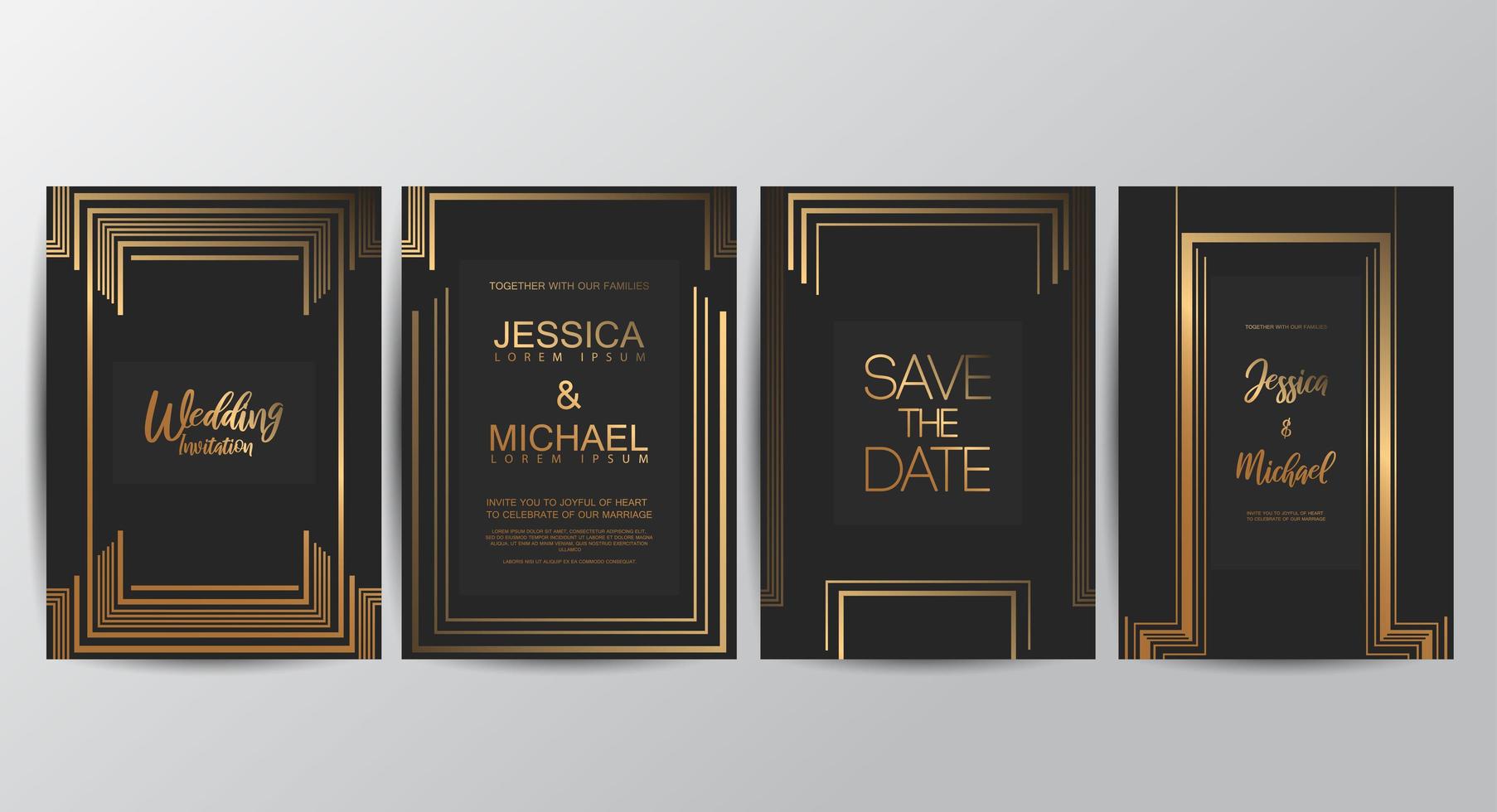 Royal Luxurious Cards vector