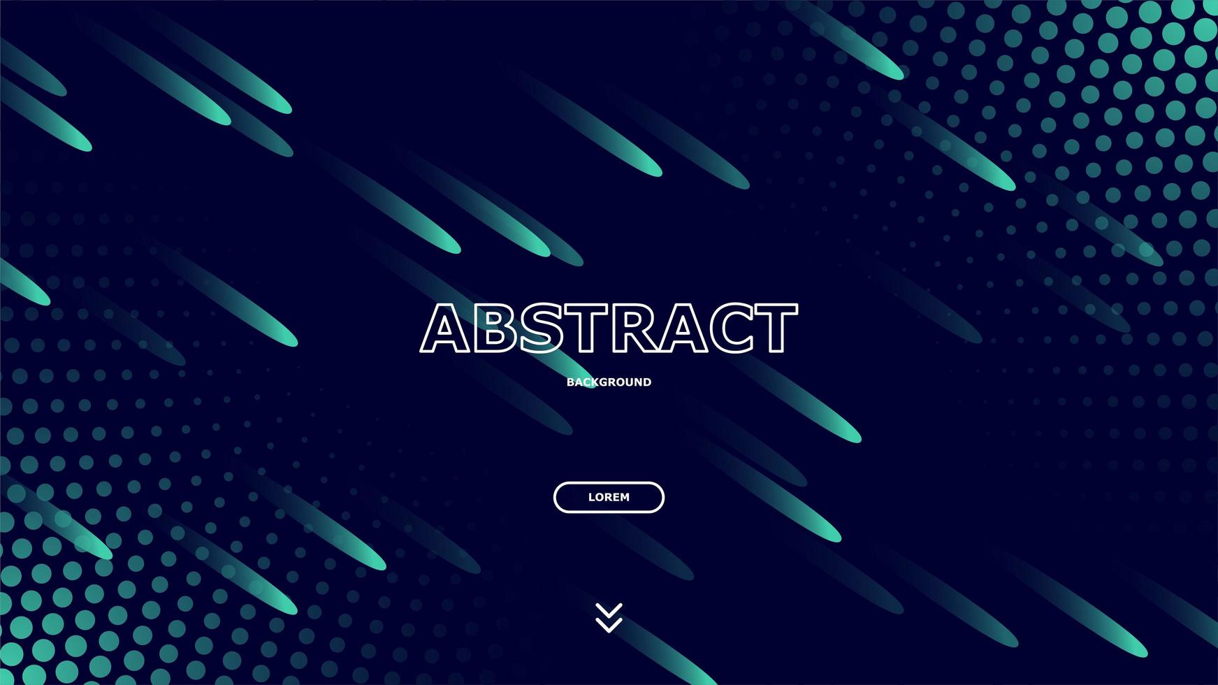 Green dynamic lines and dots design vector