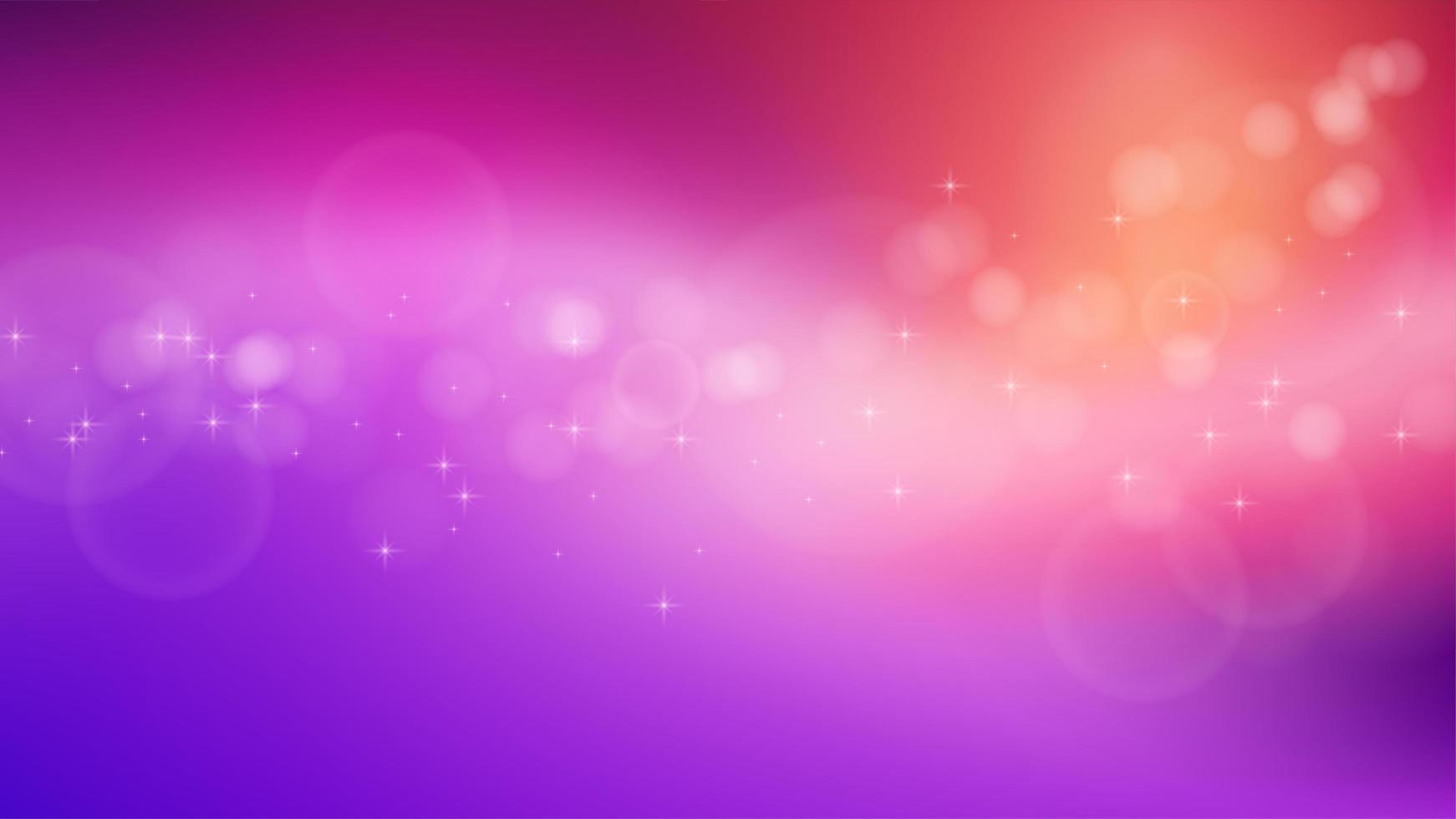 Bokeh light effect on a bright gradient vector