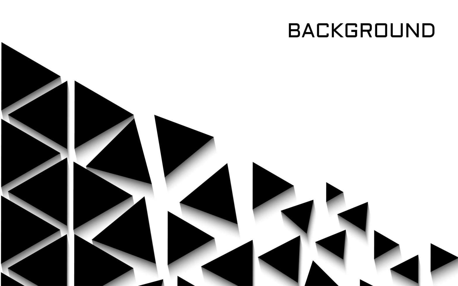 Modern design with black triangles on white vector