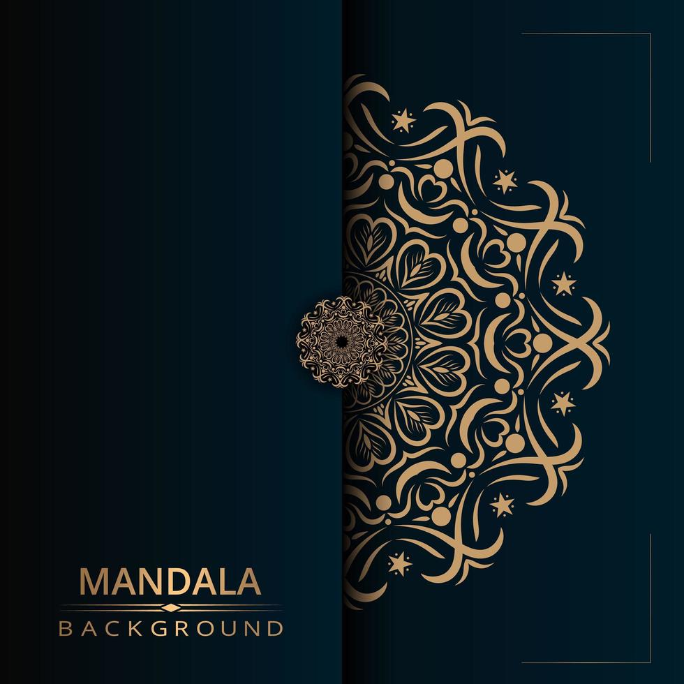 Fondo de diseño de mandala ornamental de lujo vector