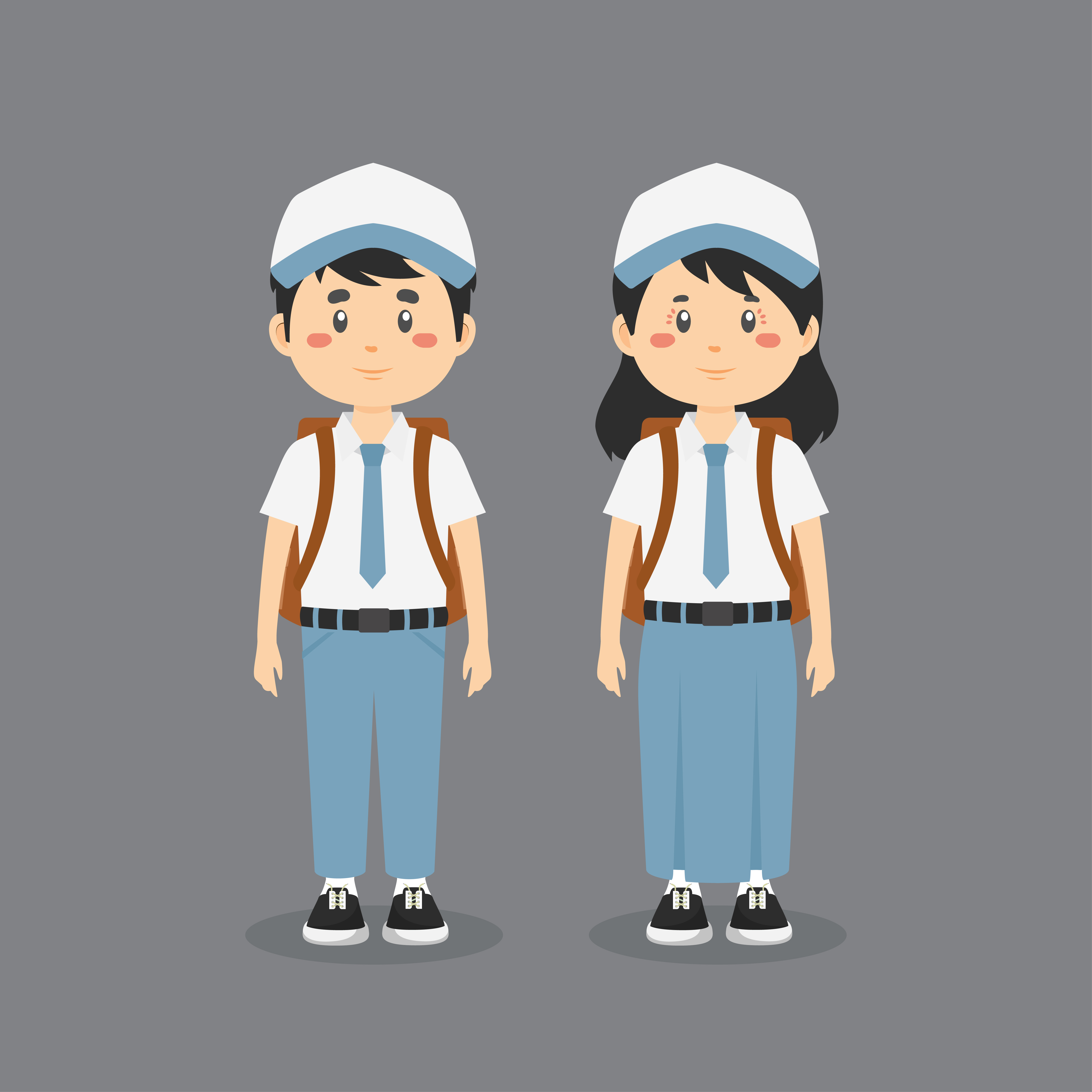 Cute Character Wearing Indonesian Senior High School Uniform 1216144 Vector Art at Vecteezy Cute Character Wearing Indonesian Senior High School Uniform 1216144 Vector Art at Vecteezy