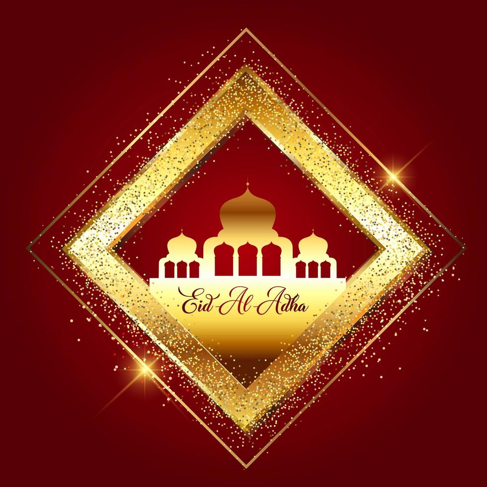 Eid Al Adha decorative background  vector