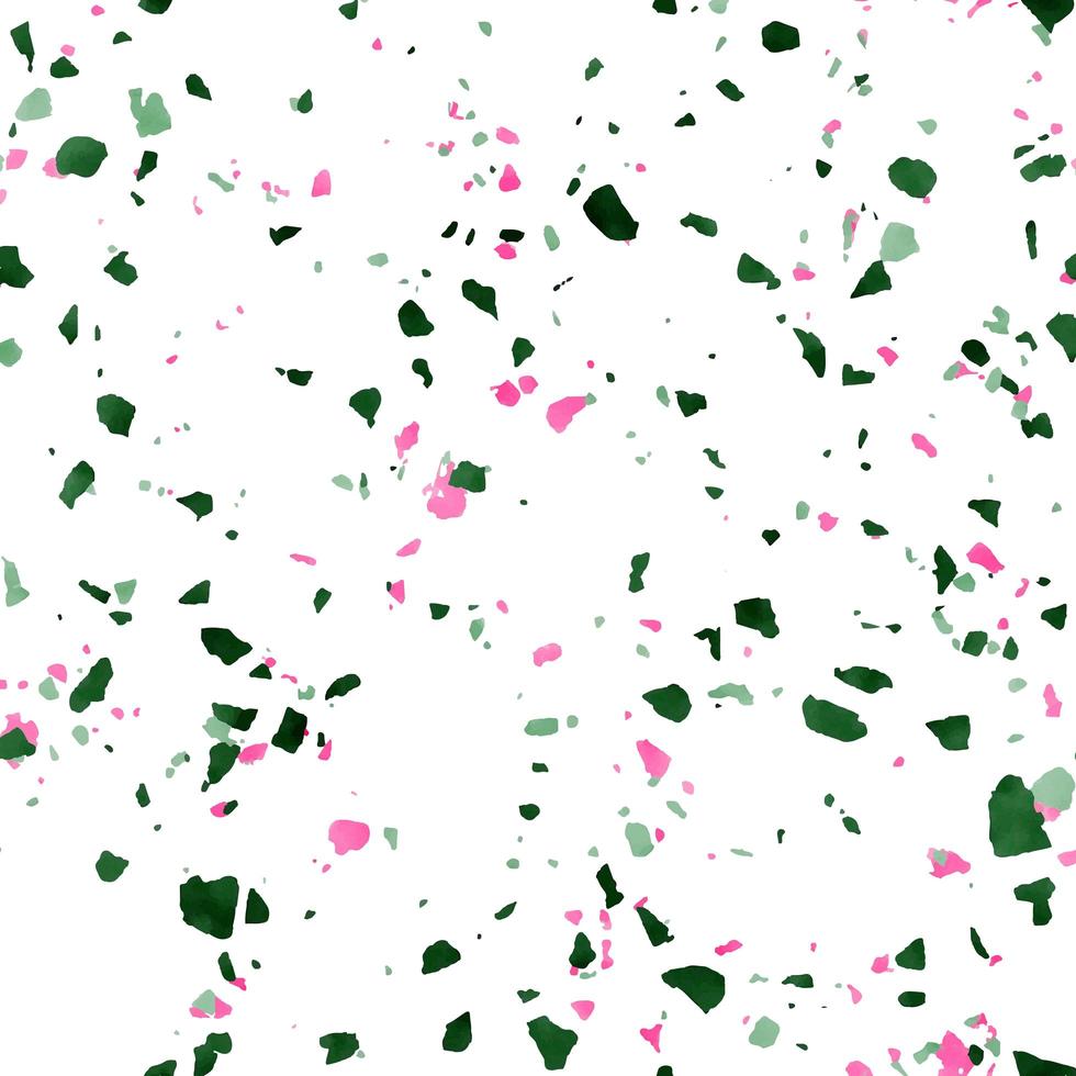 Watercolour styled terrazzo pattern  vector