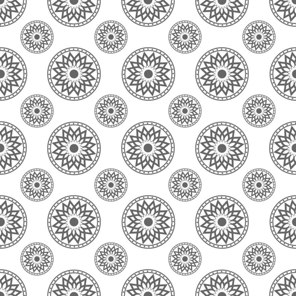 Seamless pattern of circle ornament vector