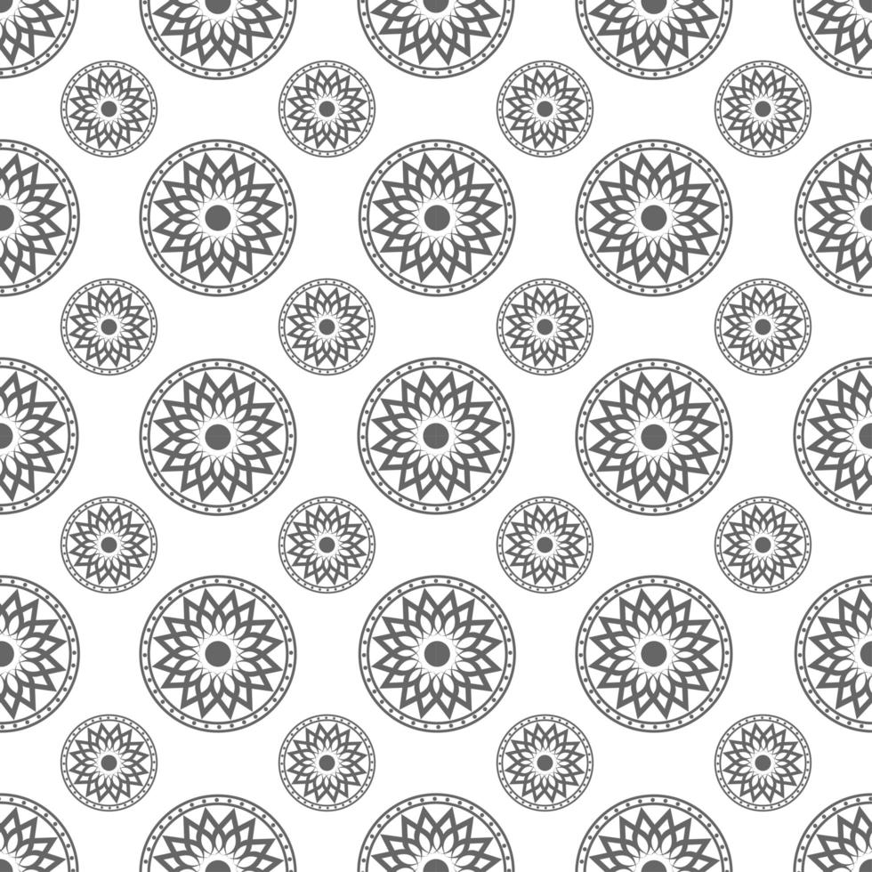 Seamless pattern of circle ornament vector