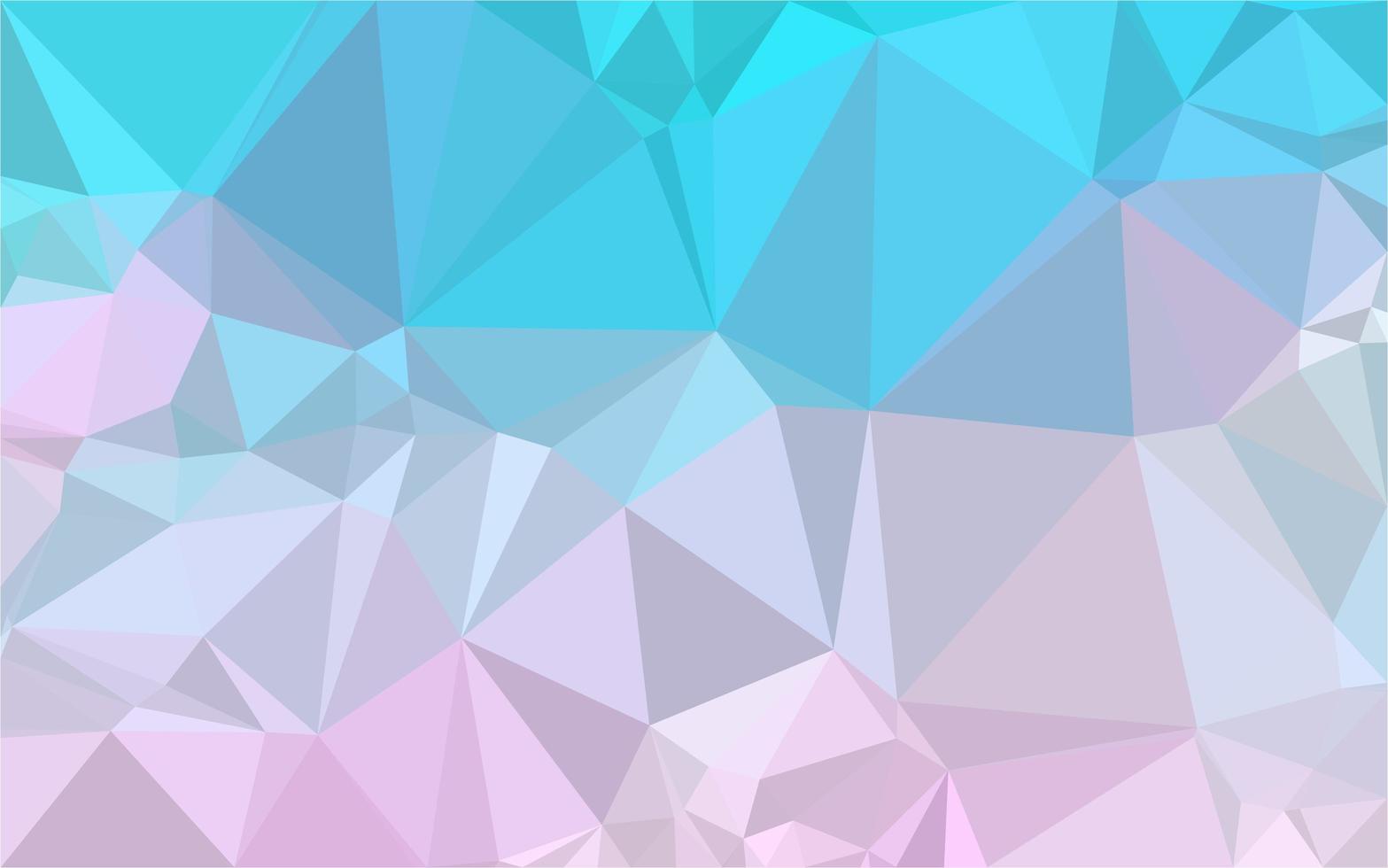 Blue pink gradient low poly vector