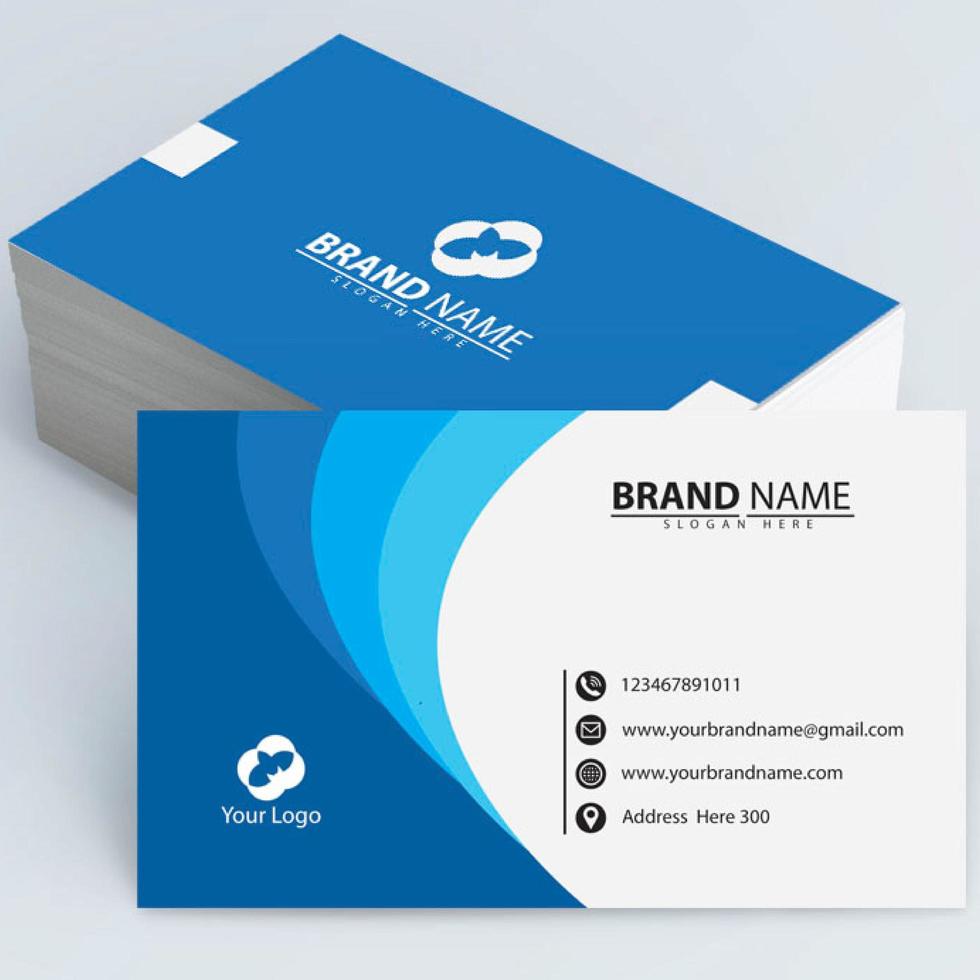 Blue Company Business card vector