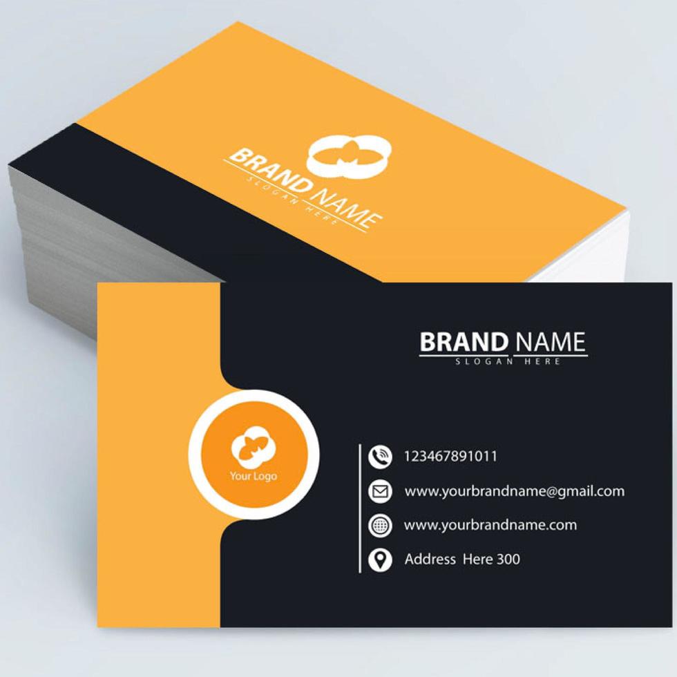 Modern Orange Card vector