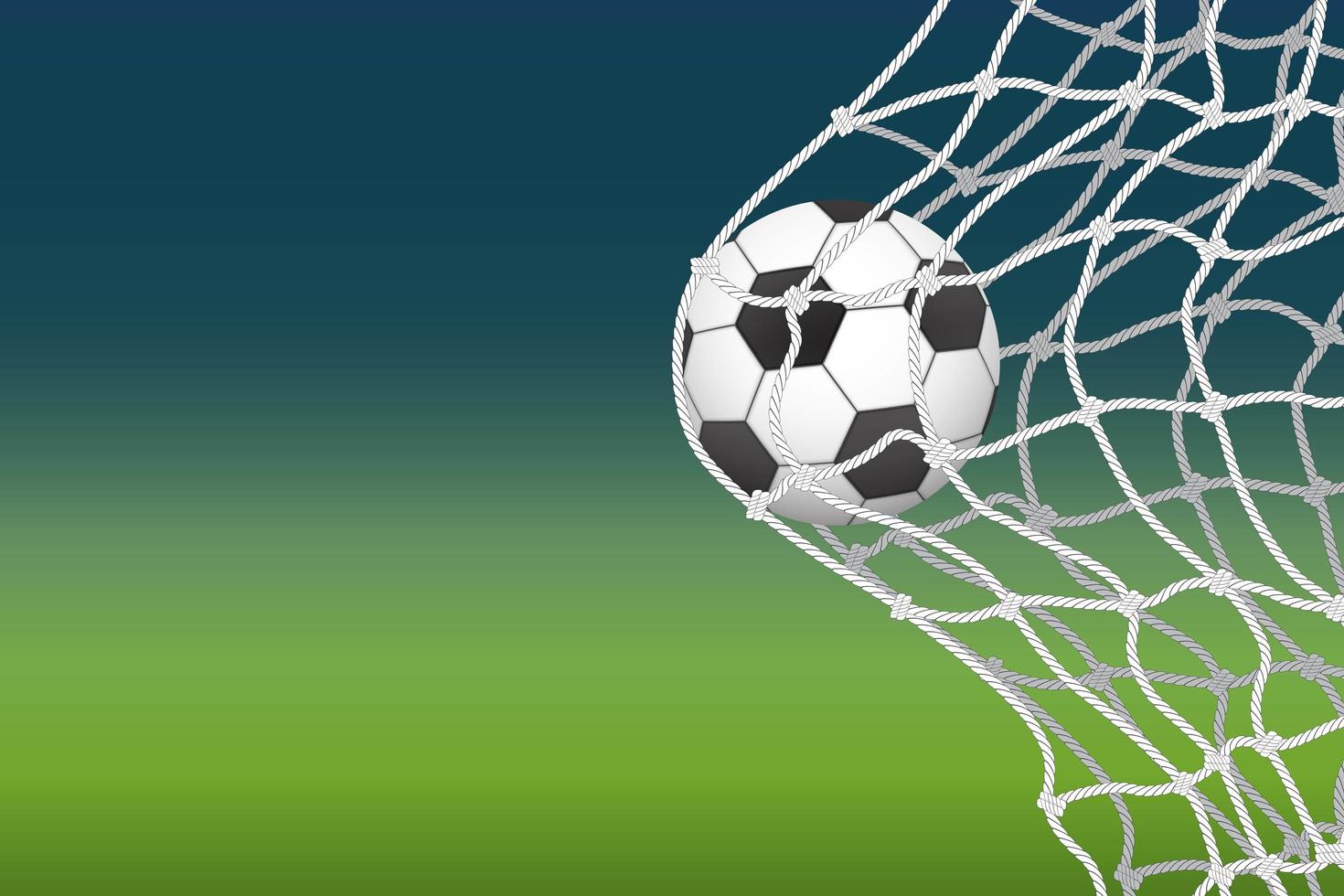 Soccer Ball Going Into Net Goal Vector Art At Vecteezy