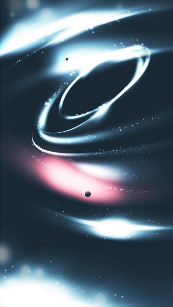 Abstract swirling universe background in vector