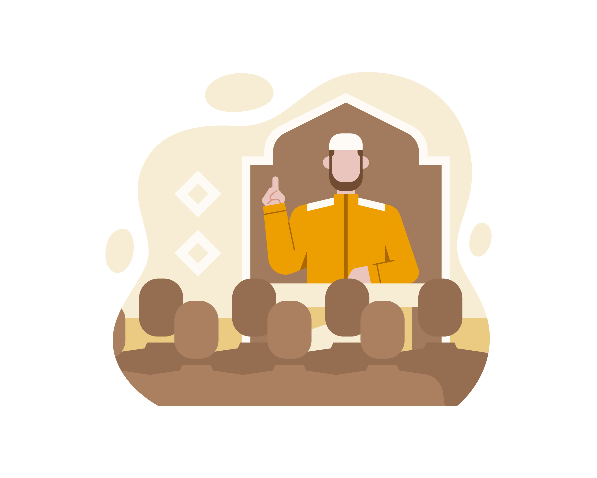 Download Muslim Male Teacher Teaching His Students 1217554 - Download Free Vectors, Clipart Graphics ...