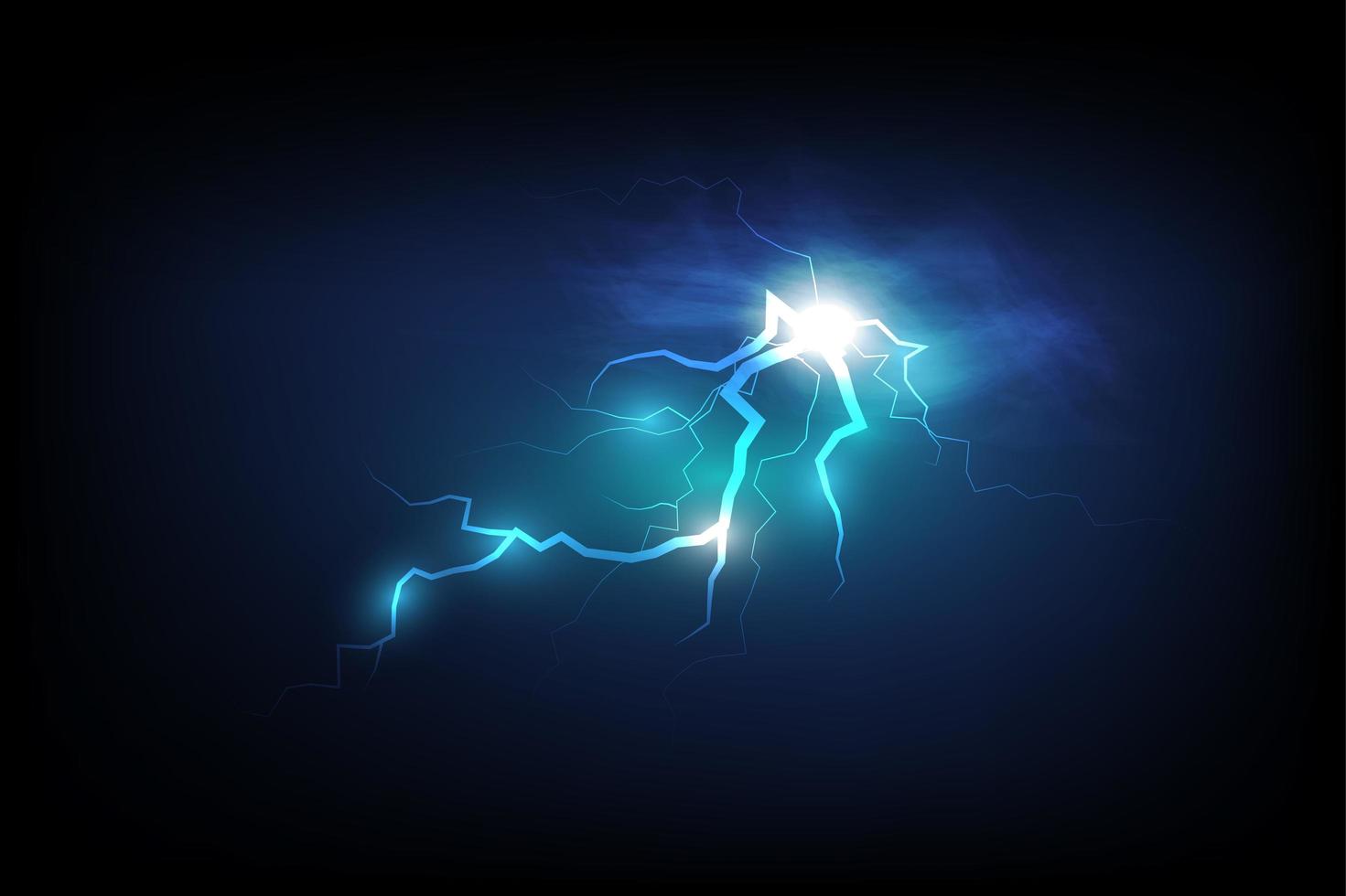 Electrical storm design vector