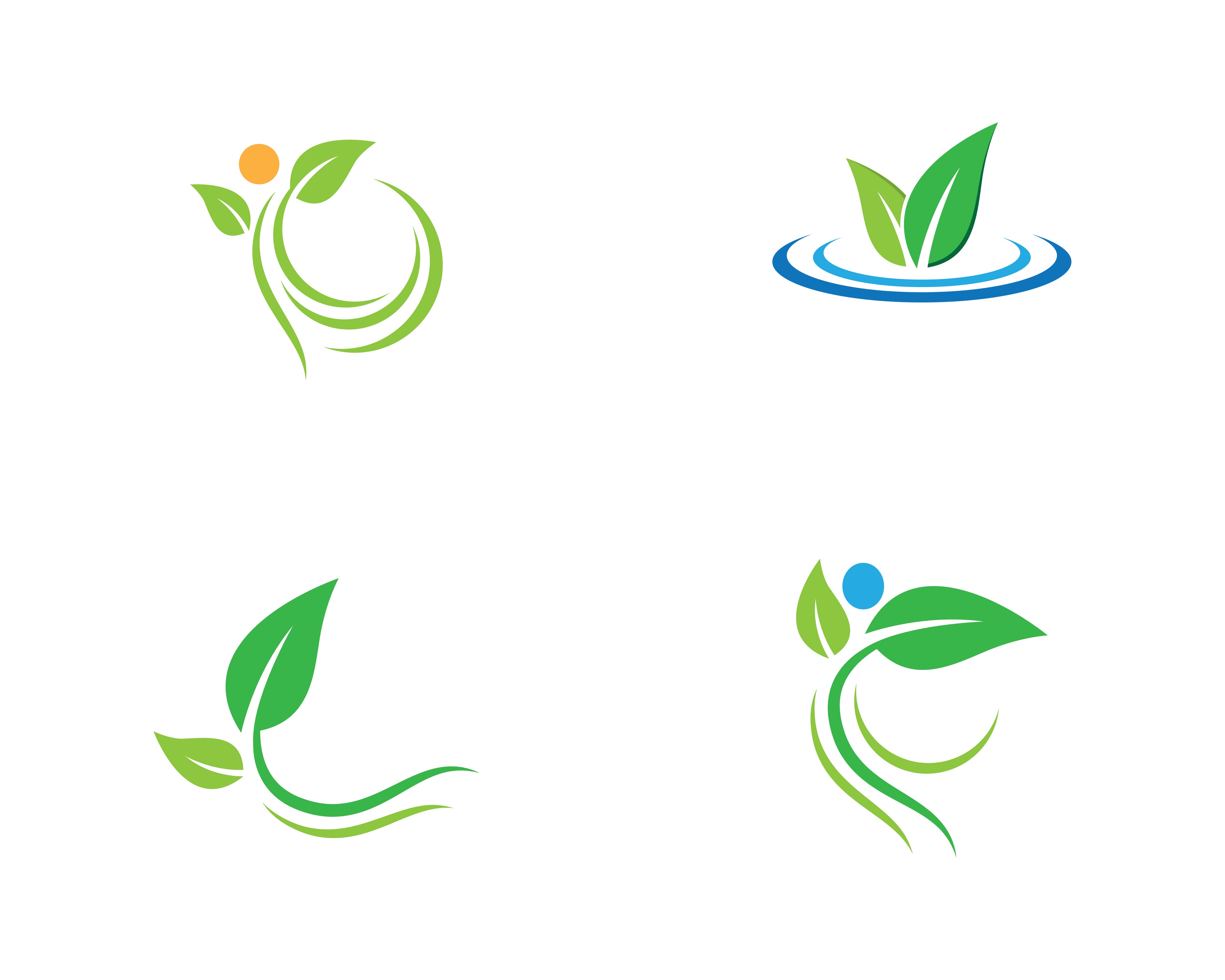 Ecology Green Leaf Logo Set Download Free Vectors Clipart Graphics Vector Art Ecology Green Leaf Logo Set Download Free Vectors Clipart Graphics Vector Art
