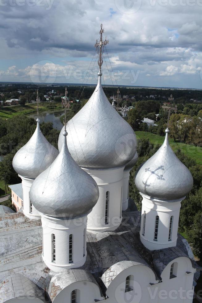 cúpulas de la iglesia vista superior foto