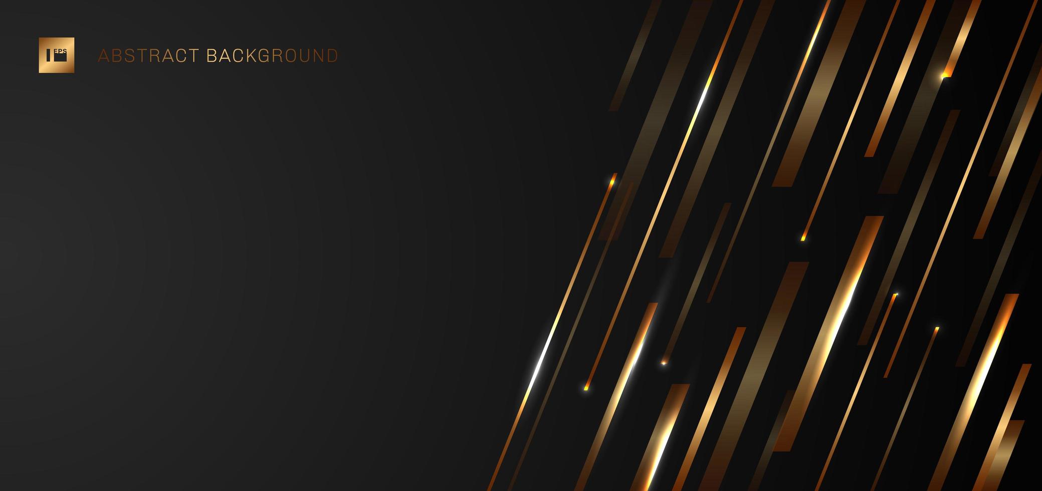 Abstract Modern Template Banner Gold Lines Design vector